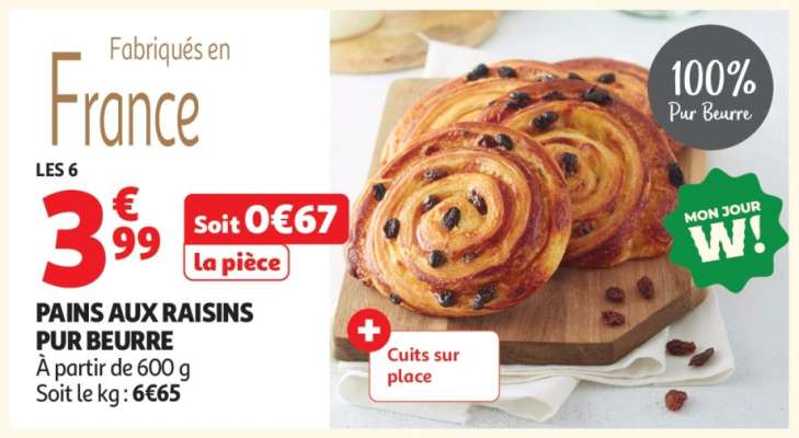 Pains Aux Raisins Pur Beurre