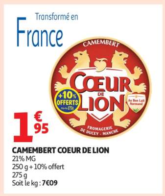 Camembert Coeur De Lion