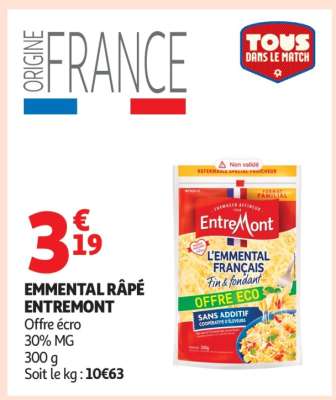 Emmental Râpé Entremont