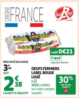 Oeufs Fermiers Label Rouge Loué