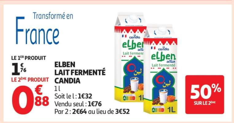 ELBEN Lait Fermenté CANDIA