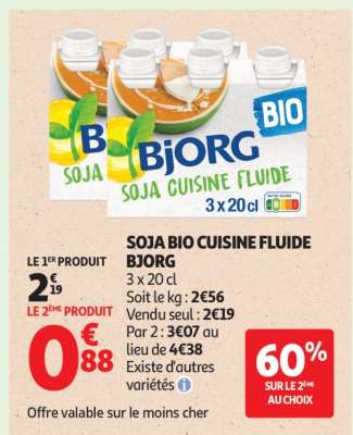 SOJA BIO CUISINE FLUIDE BJORG