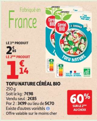TOFU NATURE CÉRÉAL BIO