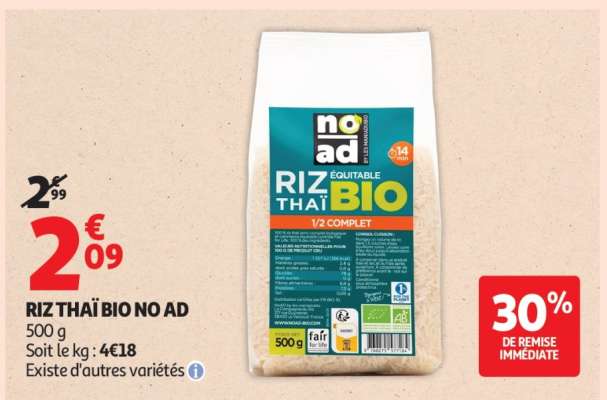 RIZ THAÏ BIO NO AD