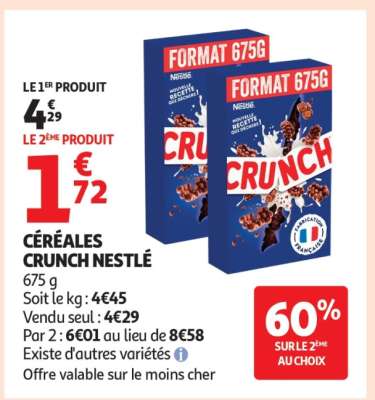 Céréales Crunch Nestle