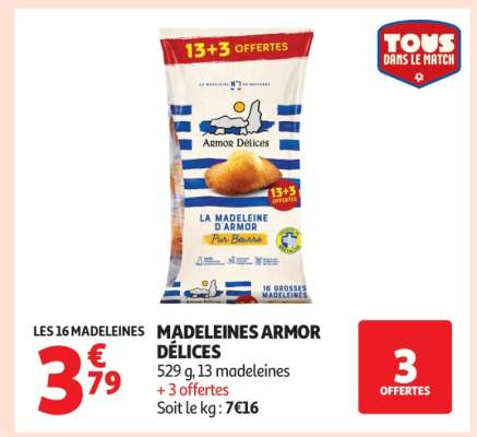 MADELEINES "ARMOR DÉLICES"