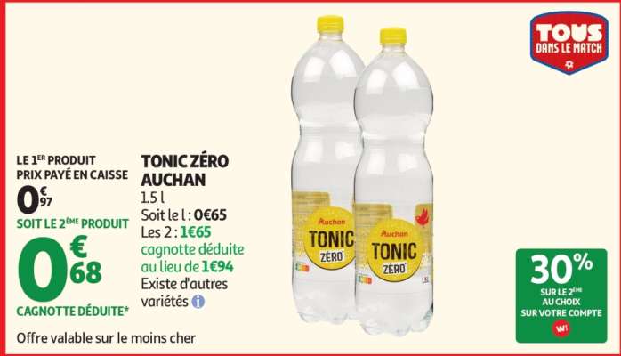 Tonic Zero Auchan