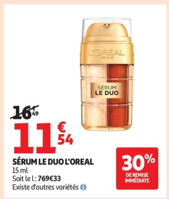 SÉRUM LE DUO L'OREAL
