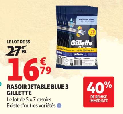RASOIR JETABLE BLUE 3 GILLETTE