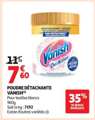 POUDRE DÉTACHANTE “VANISH”