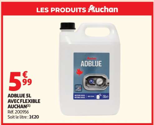 ADBLUE 5L AVEC FLEXIBLE AUCHAN