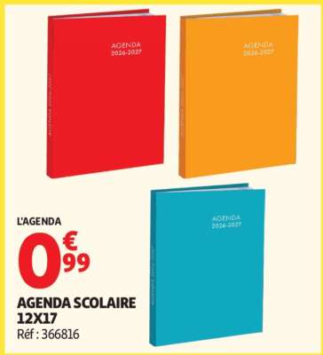 AGENDA SCOLAIRE 12X17