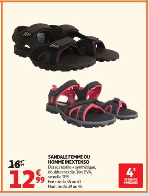 SANDALE FEMME OU HOMME INEXTENSO