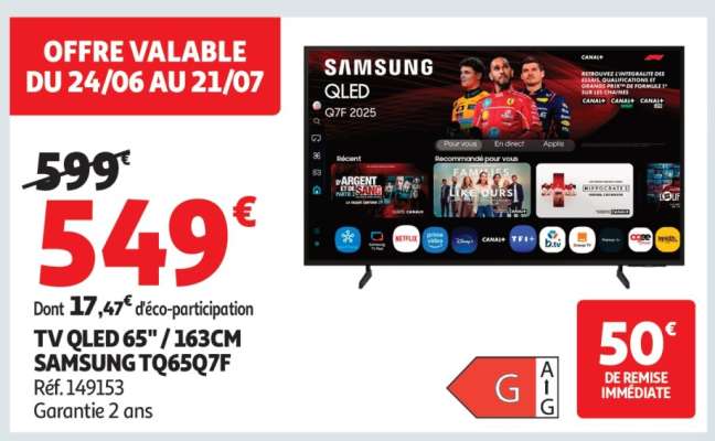 TV QLED 65" / 163CM SAMSUNG TQ65Q7F