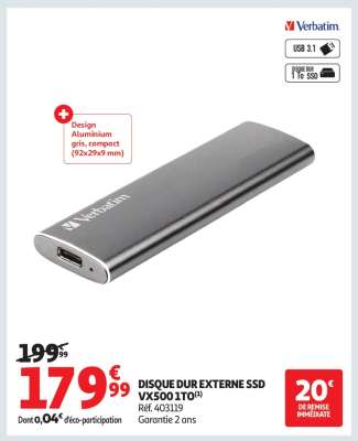 DISQUE DUR EXTERNE SSD VX500 1TO