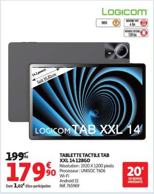 TABLETTE TACTILE TAB XXL 14 128GO