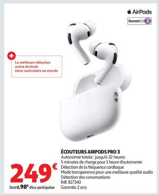 ÉCOUTEURS AIRPODS PRO 3