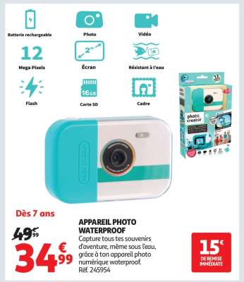 APPAREIL PHOTO WATERPROOF