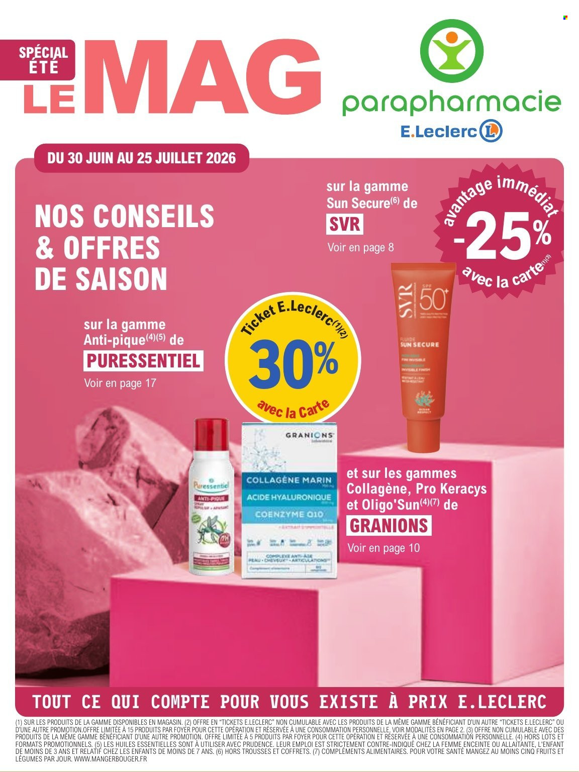 Catalogue E.Leclerc - 30/06/2026 - 25/07/2026. Page 1