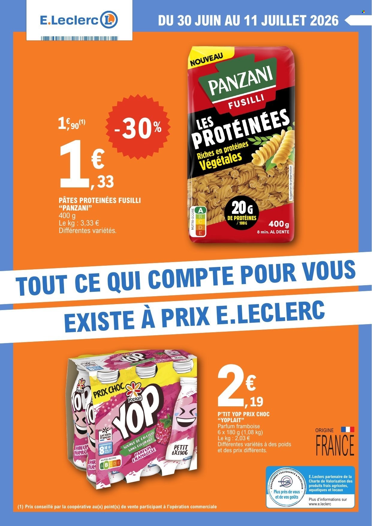 Catalogue E.Leclerc - 30/06/2026 - 11/07/2026. Page 1