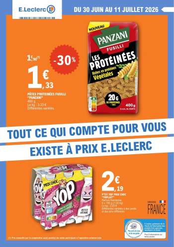 Catalogue E.Leclerc - 30/06/2026 - 11/07/2026.