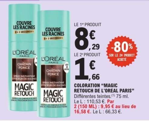 COLORATION "MAGIC RETOUCH DE L'OREAL PARIS"