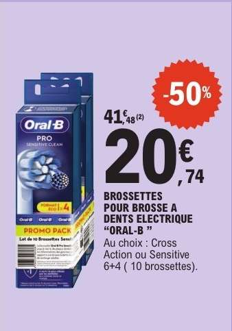 Brossettes pour brosse à dents électrique 'Oral-B'