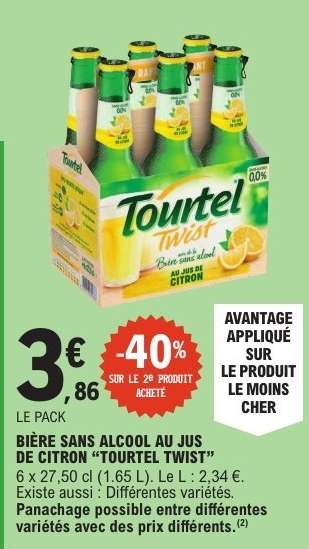 BIÈRE SANS ALCOOL AU JUS DE CITRON “TOURTEL TWIST”