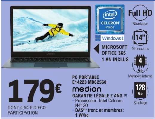 PC PORTABLE E14223 MD62560
