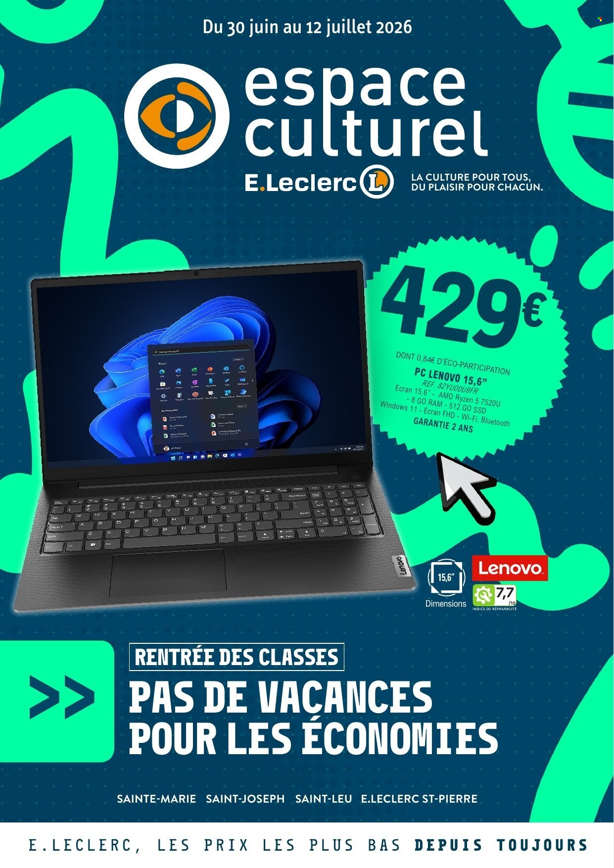 Catalogue E.Leclerc - 30/06/2026 - 12/07/2026. Page 1