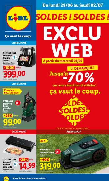 Catalogue Lidl - 29/06/2026 - 02/07/2026.