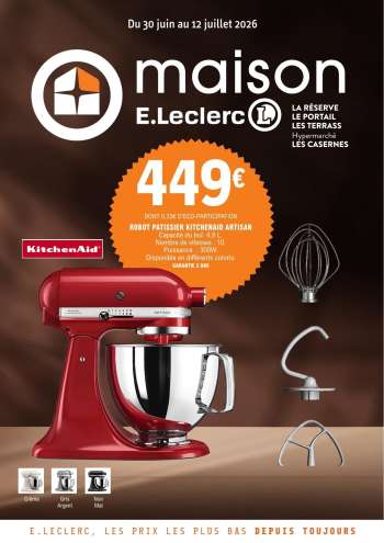 Catalogue E.Leclerc - 30/06/2026 - 12/07/2026.