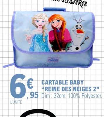 CARTABLE BABY “REINE DES NEIGES 2”