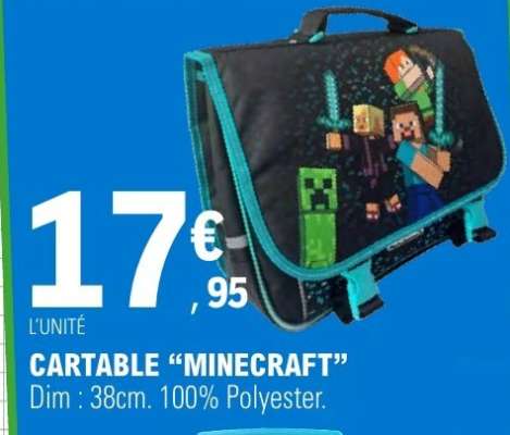 Cartable Minecraft