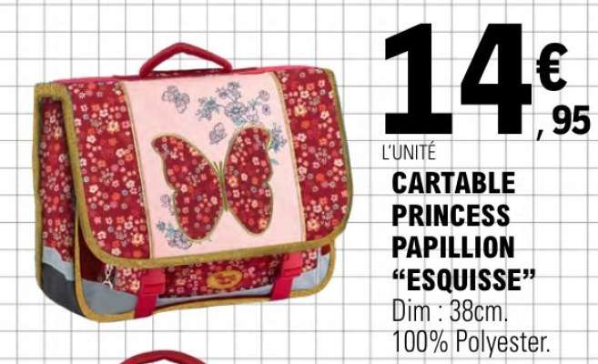CARTABLE PRINCESS PAPILLION “ESQUISSE”