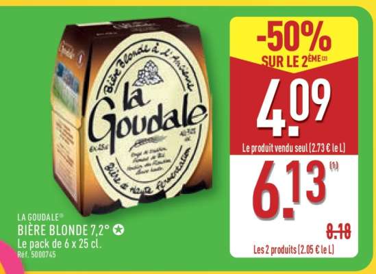 LA GOUDALE BIÈRE BLONDE 7,2°