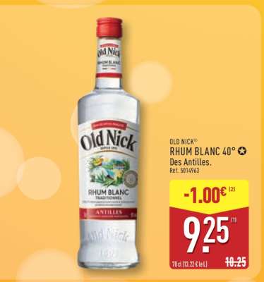 Old Nick Rhum Blanc 40°