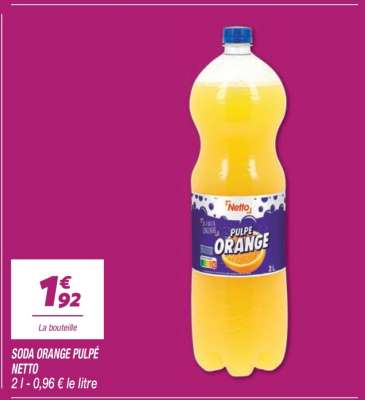 SODA ORANGE PULPÉ NETTO