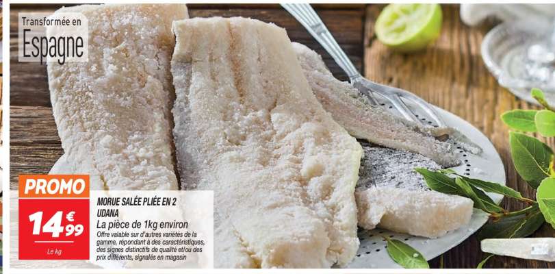 MORUE SALÉE PLIÉE EN 2 UDANA