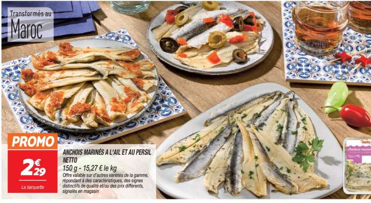ANCHOIS MARINÉS À L'AIL ET AU PERSIL NETTO