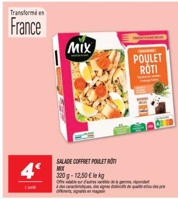 SALADE COFFRET POULET RÔTI