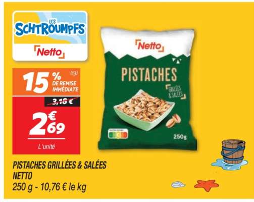 Pistaches Grillées & Salées Netto