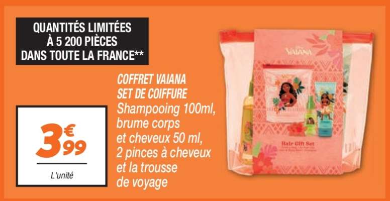 COFFRET VAIANA SET DE COIFFURE