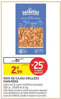 NOIX DE CAJOU GRILLÉES “PAPAPÉRO”