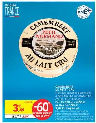 CAMEMBERT LE PETIT CRU