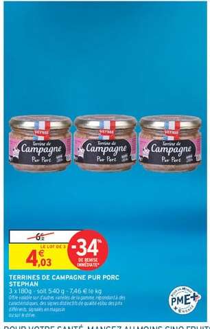 TERRINES DE CAMPAGNE PUR PORC STEPHAN