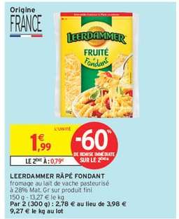 LEERDAMMER  RÂPÉ FONDANT