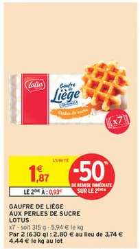 GAUFRE DE LIÈGE AUX PERLES DE SUCRE LOTUS