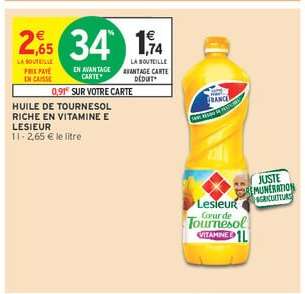 HUILE DE TOURNESOL RICHE EN VITAMINE E LESIEUR