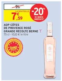 AOP CÔTES DE PROVENCE ROSÉ GRANDE RÉCOLTE BERNE